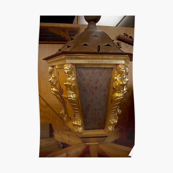 Golden ship lantern for "De 7 Provinciën" Poster