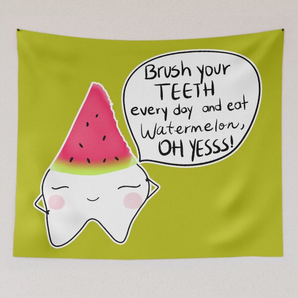 Item preview, WaterMolar Brush your Teeth designed and sold by Happimola Designs.