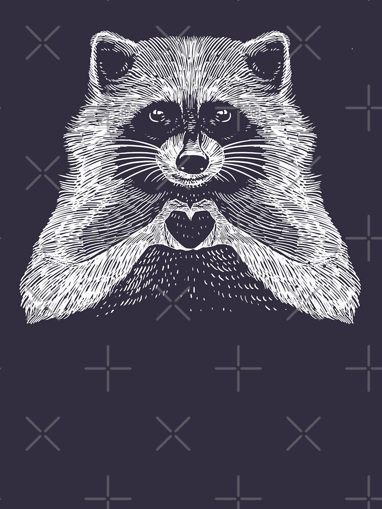 Love Raccoon - Animal Theme Design Suitable for Men and Women by barmalisiRTB