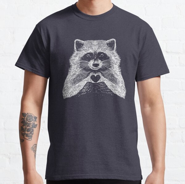 Love Raccoon - Animal Theme Design Suitable for Men and Women Classic T-Shirt