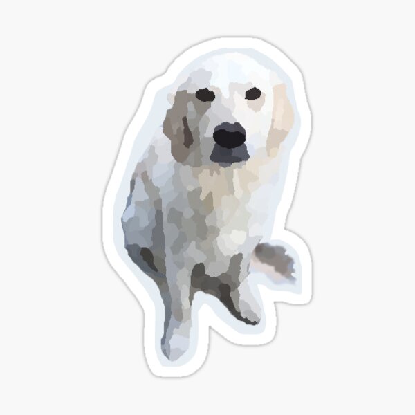 Item preview, white golden retriever  designed and sold by avillani.