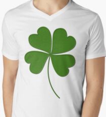 LUCKY CLOVER Men's V-Neck T-Shirt