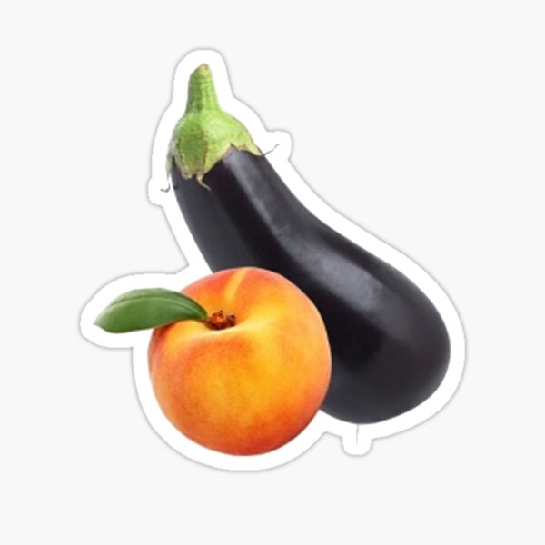 Eggplant Emoji Stickers Redbubble