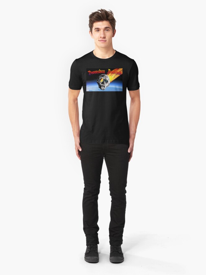 Alternate view of Doomsday Asteroid Slim Fit T-Shirt
