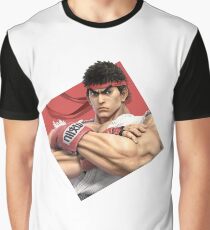 Smash Bros. Ultimate Ryu Diamond Icon Graphic T-Shirt