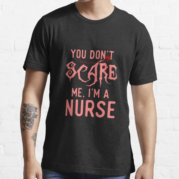 Nurse Shirts Halloween Costume Nursing Joke Gag Gifts. Essential T-Shirt  for Sale by Bronby