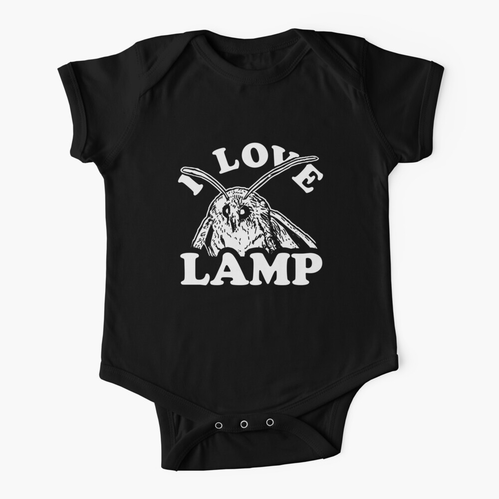 I Love Lamp Moth Baby One-Piece