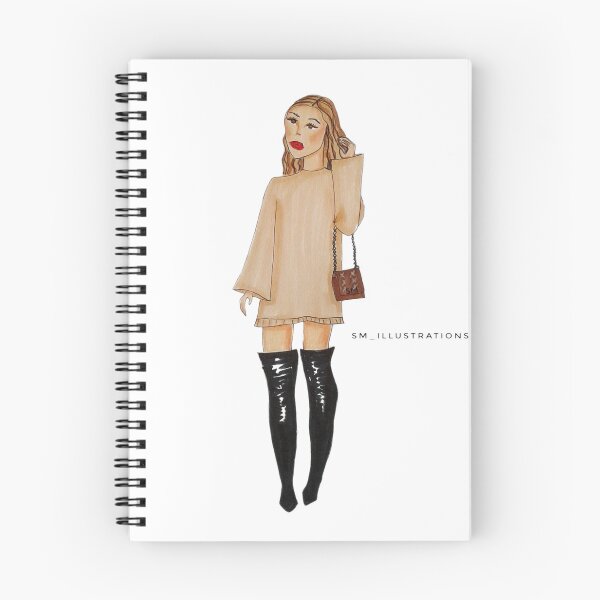 Item preview, Bethany in Fall Outfit Fashion Illustration Art Print designed and sold by SMillustrations.