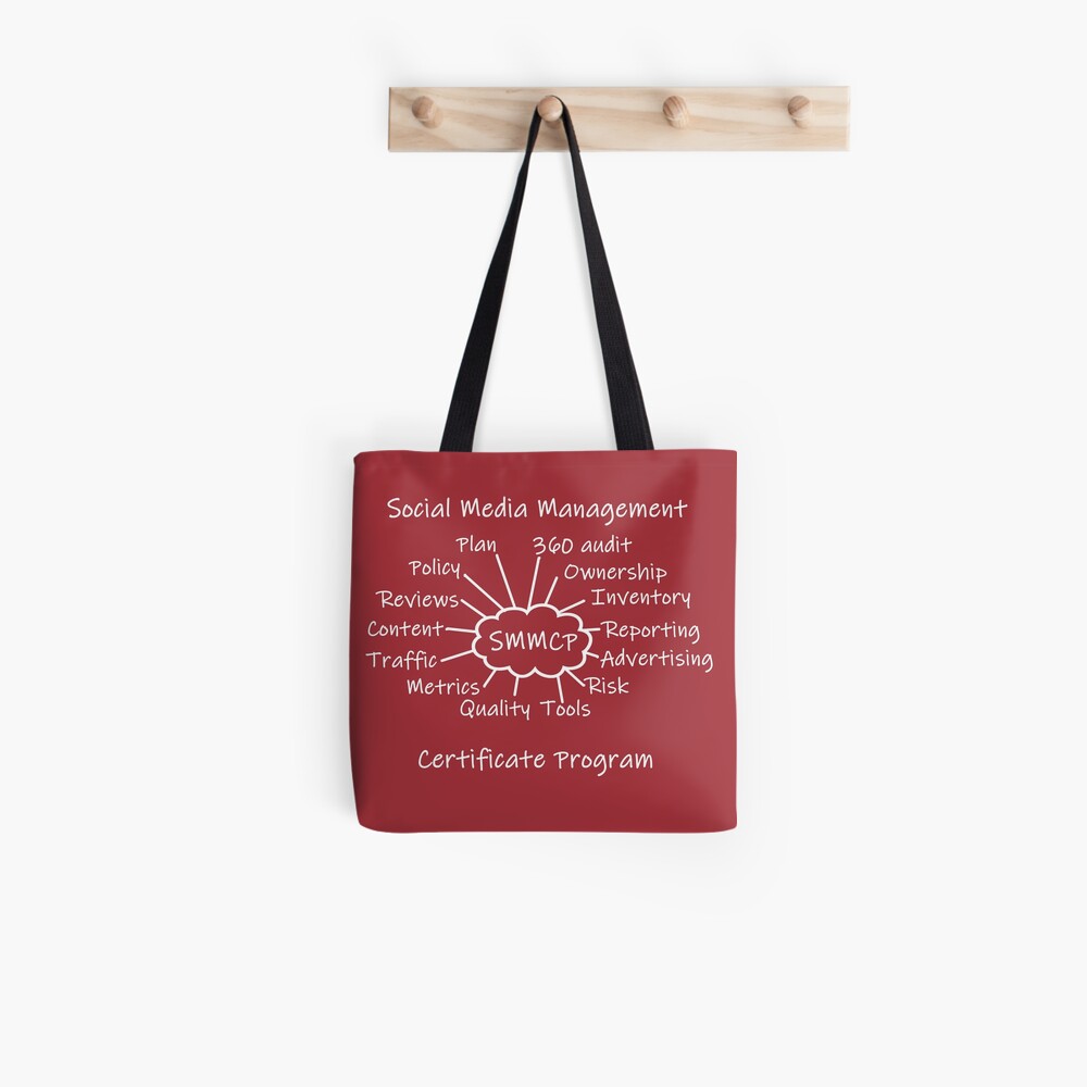 Social Media Management Certificate Program Swag Tote Bag
