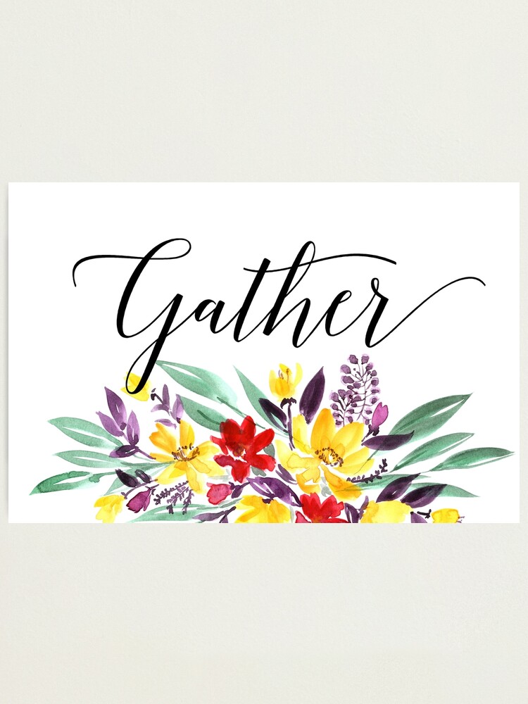 Alternate view of Gather floral Photographic Print