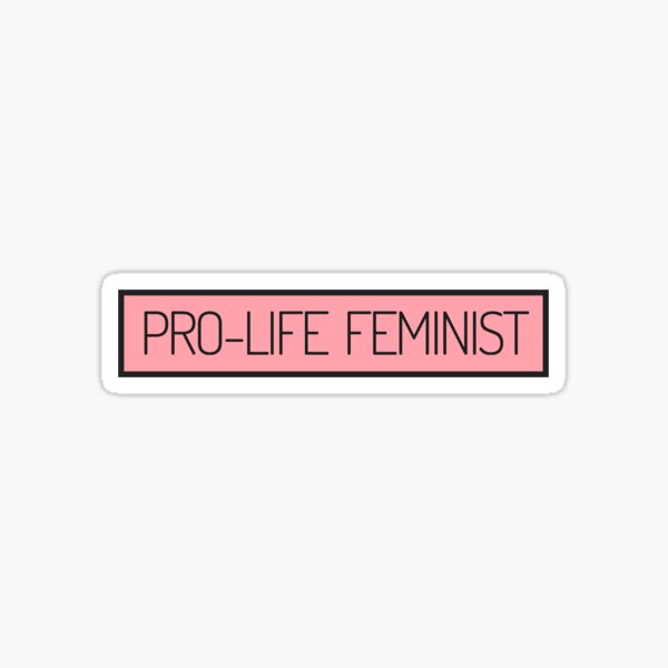 Artikel-Vorschau von Pro-Life feministisches Rechteck, designt und verkauft von Elise STICKER QUEEN.