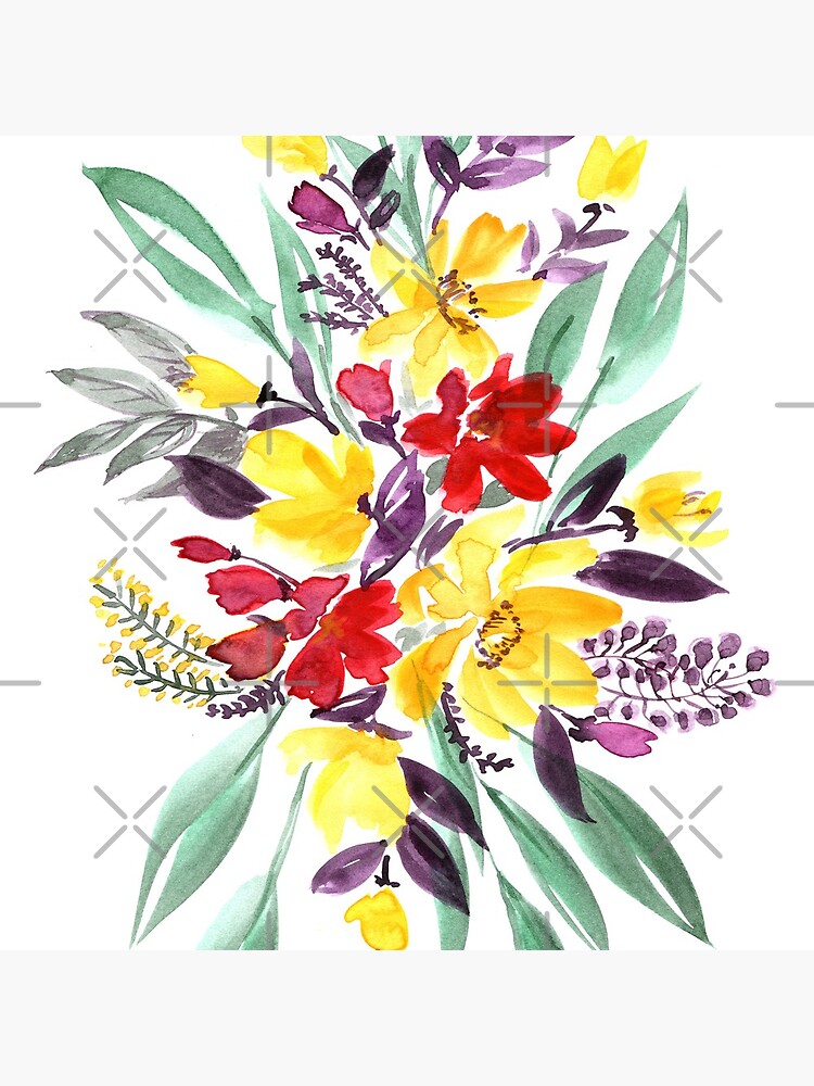 Floral bouquet in fall colors "Eloisse" by blursbyai