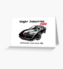 Knight Industries 2000 (K.I.T.T) - Autonomous cars since 1982 Greeting Card