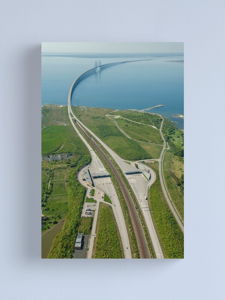 Thumbnail 1 of 3, Canvas Print, Oresund Bridge designed and sold by FotoJarmo.