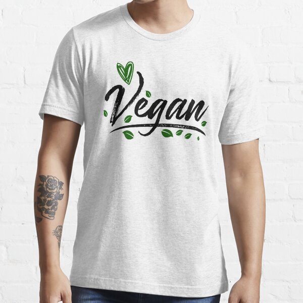 Vegan Shirt Vegetarian Gifts Heart Animals Veggie Vegetarian Essential T-Shirt