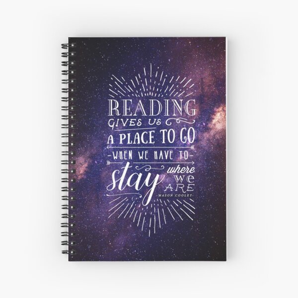 Item preview, Reading gives us a place designed and sold by Stella Bookish Art.