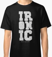 Ironic notebook Alanis Morisette Classic T-Shirt