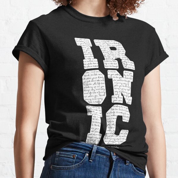 Ironic notebook Alanis Morisette Classic T-Shirt