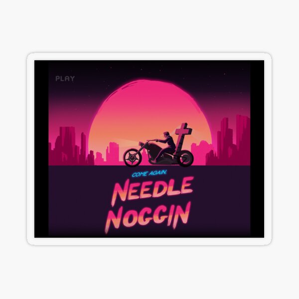 Needle Noggin Transparent Sticker