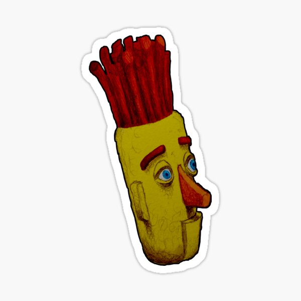 Colorful Weird Creepy Puppet Sticker
