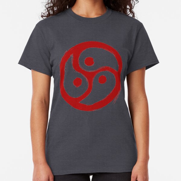 Red BDSM Triskelion Grunge Classic T-Shirt