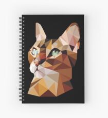 Geometric Bengal Cat Spiral Notebook