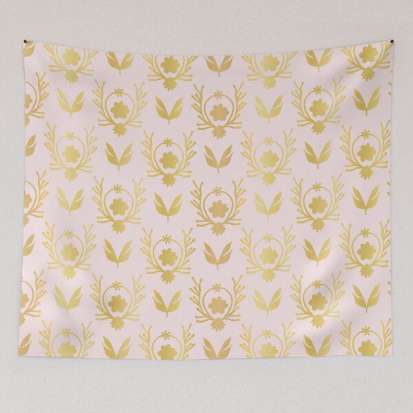 Item preview, Luxe Rose Gold Foil Floral Lattice Seamless Vector Pattern, Drawn Damask designed and sold by Limolida.