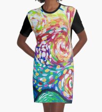 Vestido camiseta Noche estrellada de colores