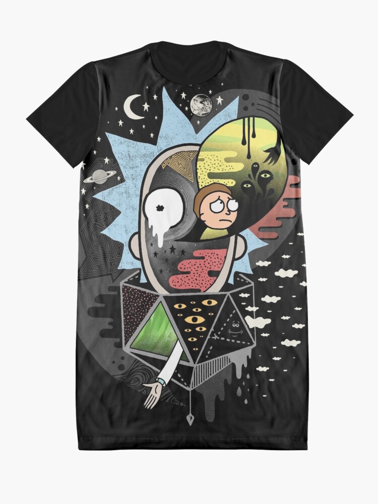Alternate view of Rick Polarity Graphic T-Shirt Dress