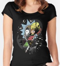 Rick Polarität Tailliertes Rundhals-Shirt