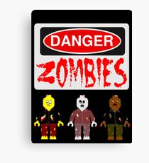 DANGER ZOMBIES Canvas Print