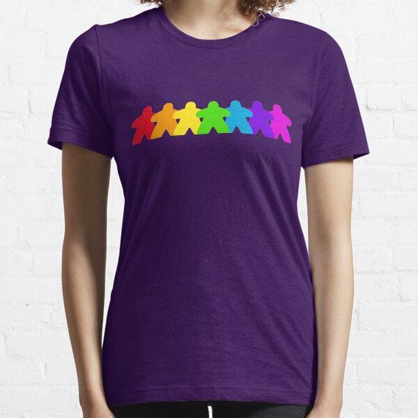 Item preview, All the colors of the meeples - Gaymer, Pride, Rainbow designed and sold by HeartBoardGames.