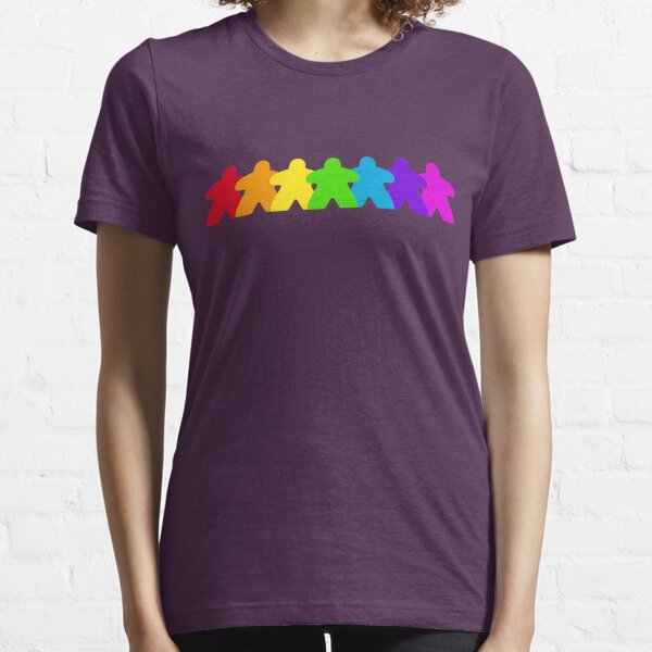 All the colors of the meeples - Gaymer, Pride, Rainbow Essential T-Shirt