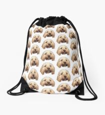 personalised dog Drawstring Bag