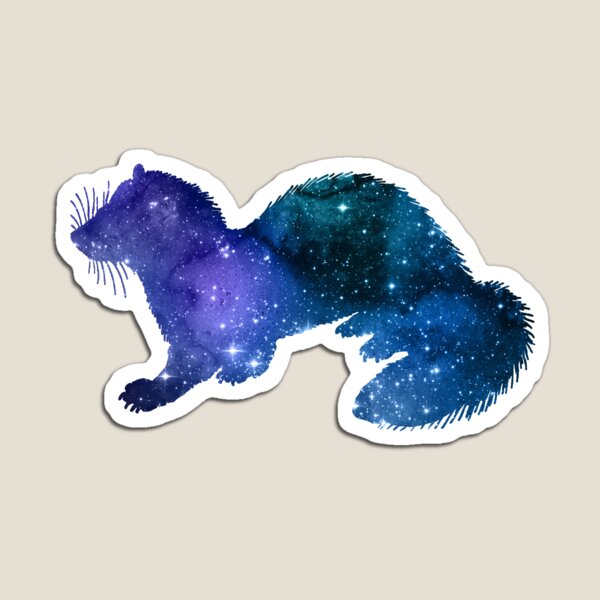 Ferret Silhouette Magnet