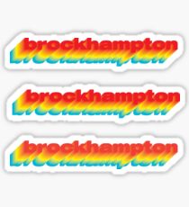 BROCKHAMPTON LOGO STICKER SET V3 PRIMARY COLORS Sticker