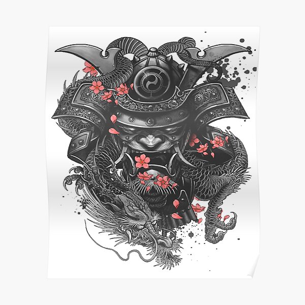 Samurai Tattoo Posters Redbubble