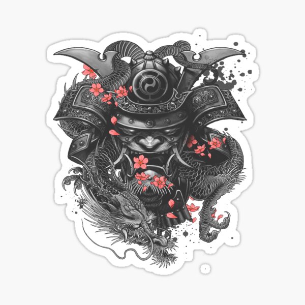 Samurai Warrior Japanese Bushido Knight Design Sticker