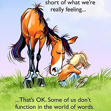 Artwork thumbnail, Fergus the Horse: "Sometimes words fall short..." by JeanAbernethy