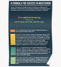 Mindfulness Meditation Infographic Poster