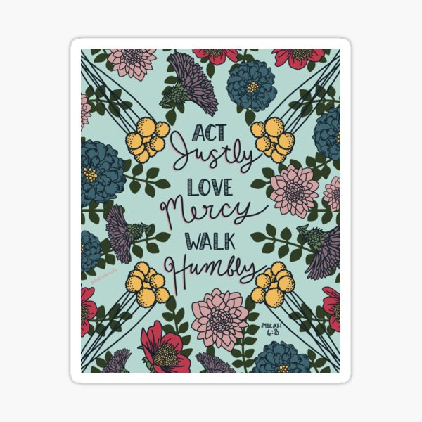 Item preview, Micah 6:8 Floral designed and sold by Christian  Krabbe.