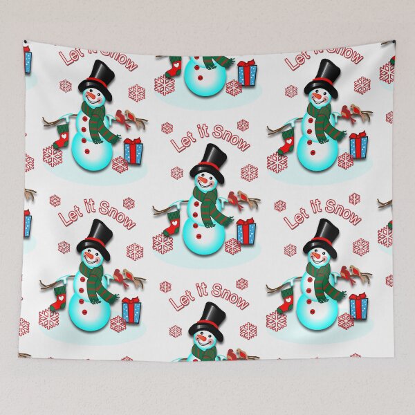 Item preview, Let it Snow, Snowman, Christmas and Holiday Fantasy Collection designed and sold by Sharon Schwalbe.