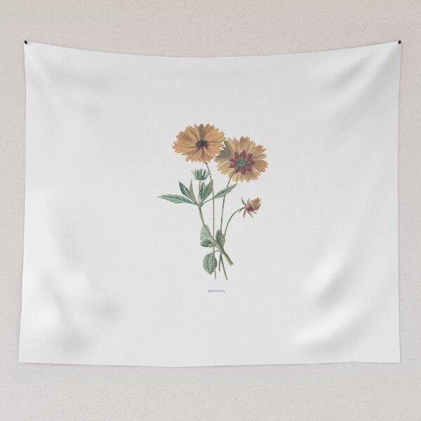 Item preview, Coreopsis Print, Original Flower Print, Botanical Antique, Antique print, Coreopsis Wall art, Coreopsis Flower, Botanical Prints designed and sold by Studio66Designs.