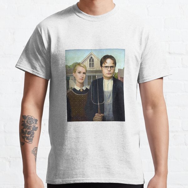 Dwight and Angela American Gothic Classic T-Shirt