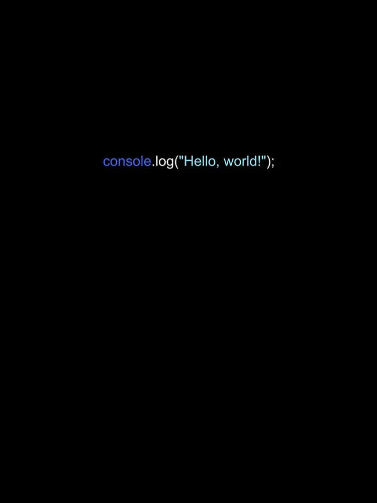Thumbnail 4 von 4, iPhone-Hülle, JavaScript Hello World Sweatshirt Programmcode designt und verkauft von Rainwater Merch.