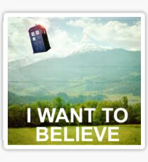 The Doctor is Out There Sticker