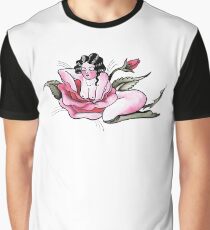 Lounging Rose Graphic T-Shirt