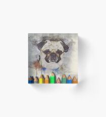pug Acrylic Block