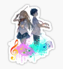 Shigatsu Wa  Kimi No Uso Stickers  Redbubble