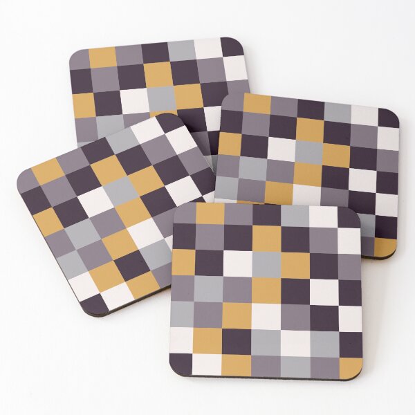 Item preview, Purple and Gold Squares designed and sold by BlertaDK.